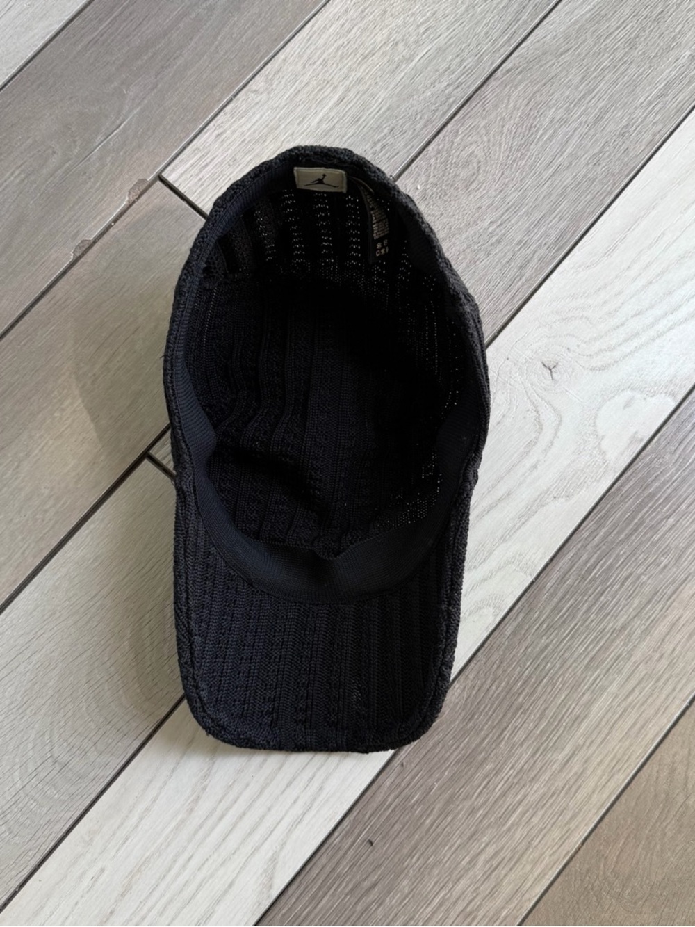 AIR JORDAN Vintage Y2K Jumpman Knit Cableknit Woven Flex Fit Hat Cap - Picture 7 of 8